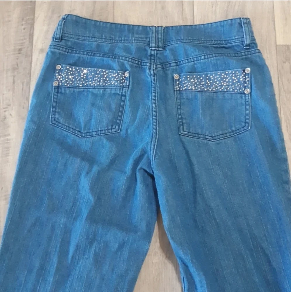 Womens jeans Crop pants sz 15 CHICO Midrise Short Pants - Picture 3 of 9